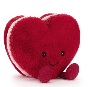 Jellycat Amuseables Arlette Heart Macaron Soft/Plush 5.1x4.7x2.4" BNWT Authentic
